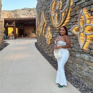 Lilas Maxi dress- White